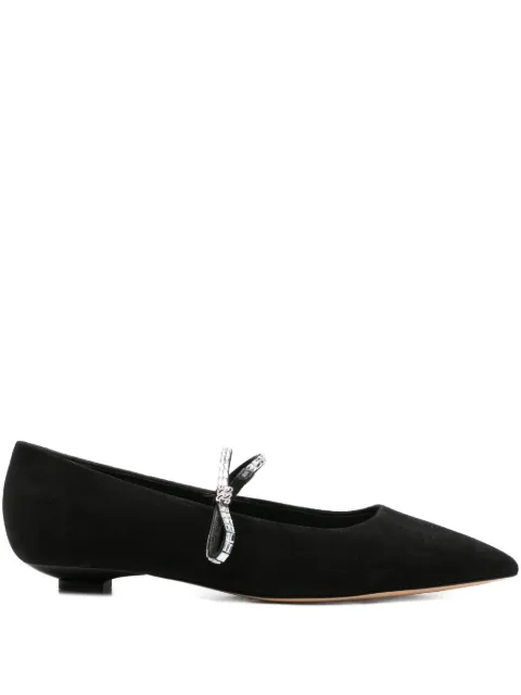 Casadei embellished pointed-toe flat pumps
