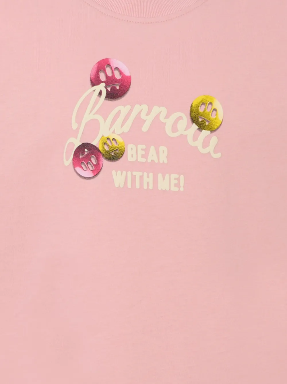 Barrow Bear With Me T-shirt In Pink