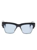 Jacques Marie Mage Bugsy square-frame sunglasses - Black