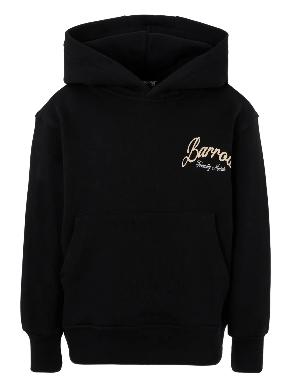 Barrow kids logo-print hoodie Zwart