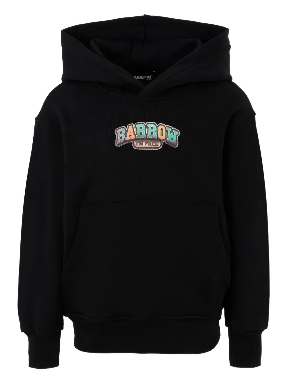 Barrow kids graphic-print hoodie Zwart