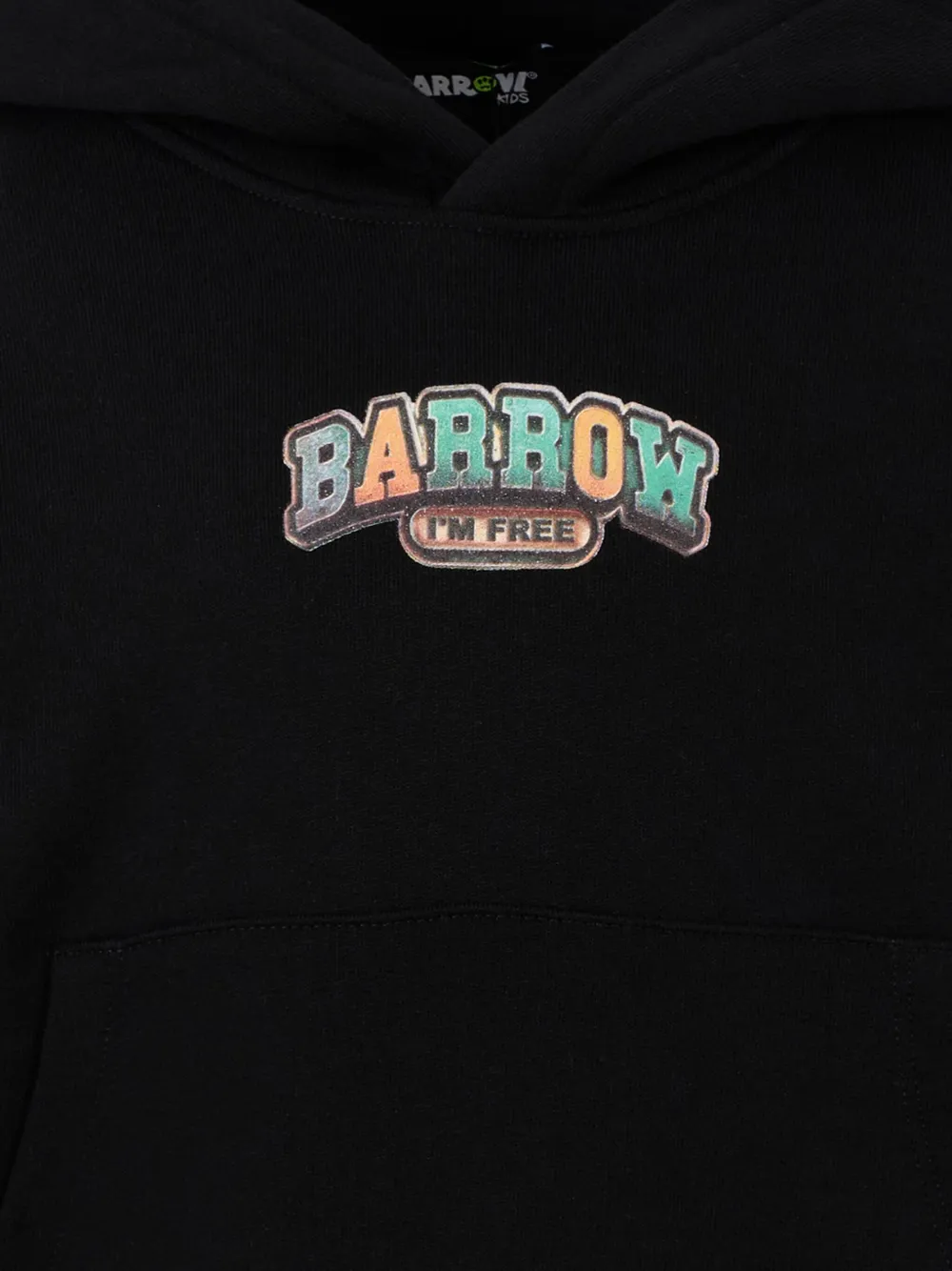 Barrow kids graphic-print hoodie Zwart