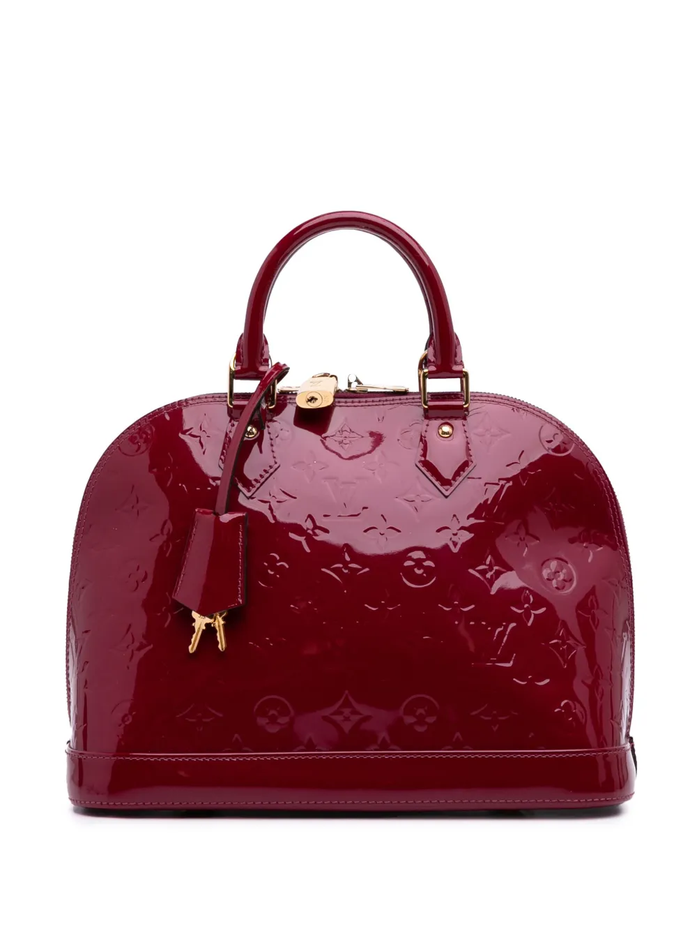 Louis Vuitton Pre-Owned 2015 Monogram Vernis Alma PM handbag - レッド Louis Vuitton Pre-Owned 2015 Monogram Vernis Alma PM handbag - レッド