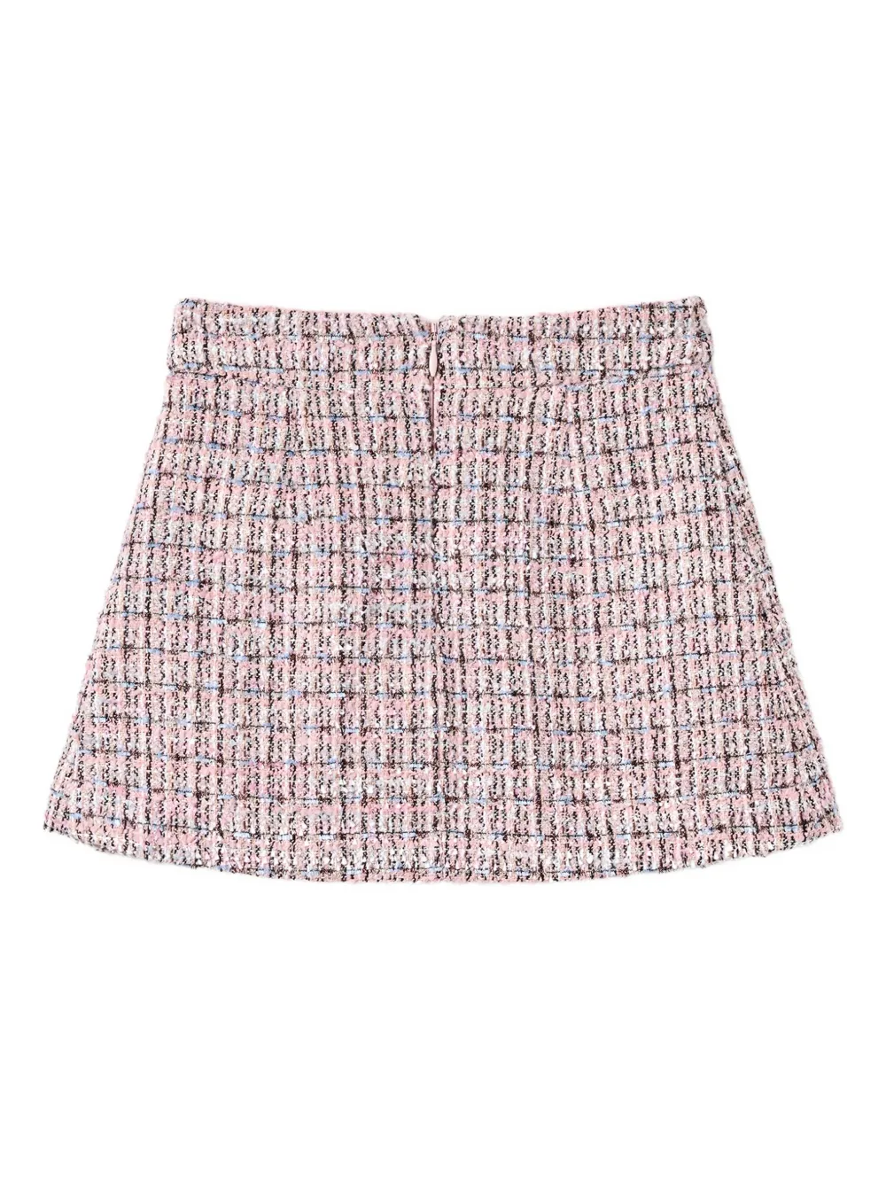 Self-portrait Self Portrait Girls Pleated Boucle Skirt In Pink