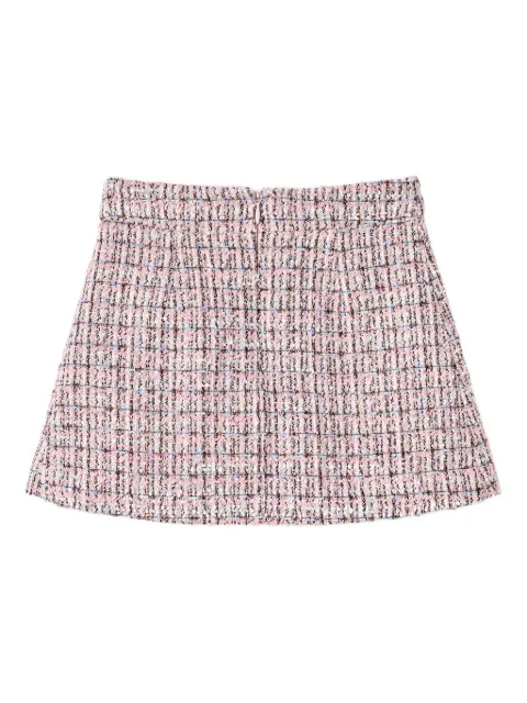Self-Portrait Kids pleated tweed skirt