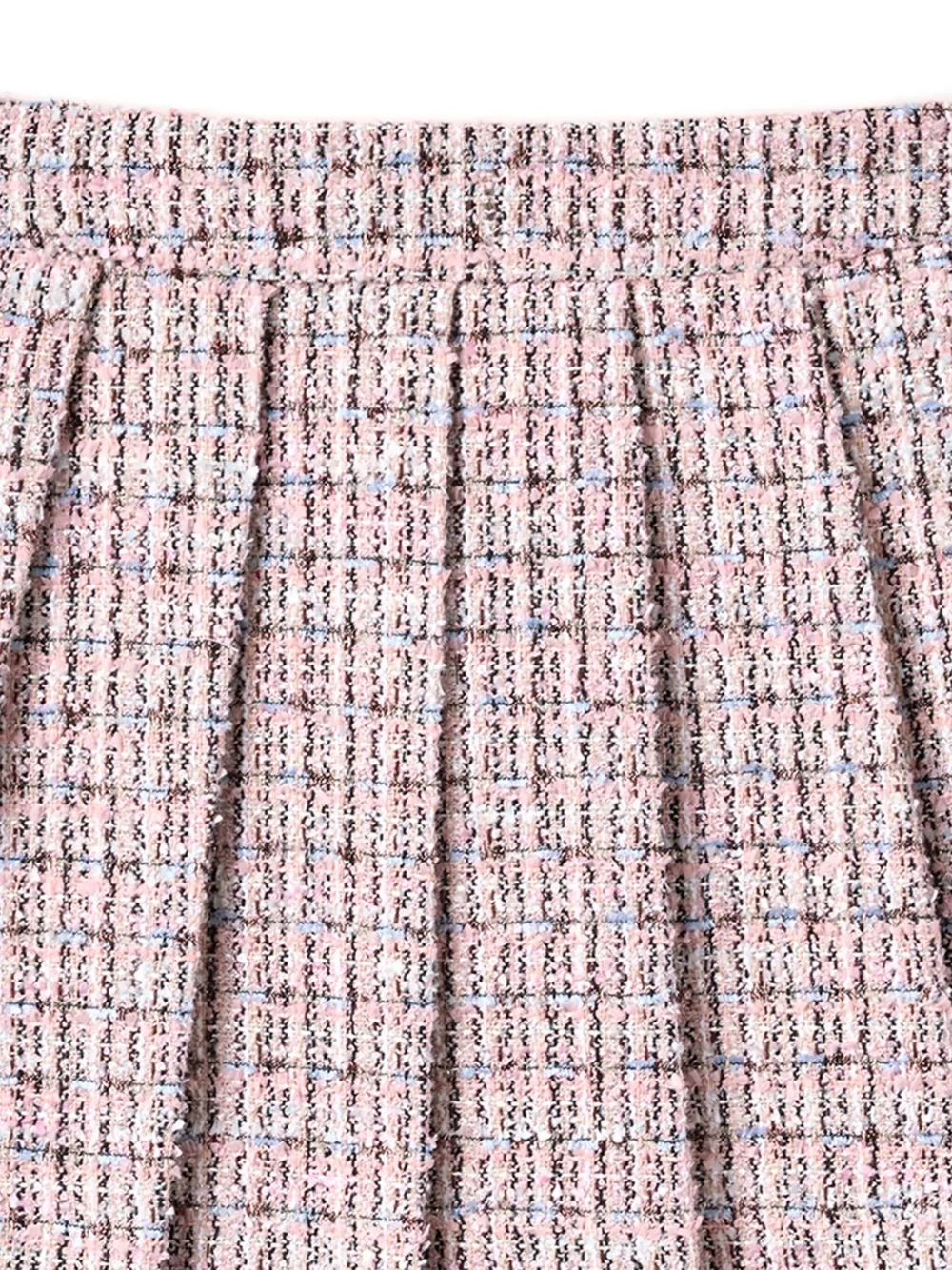 Self-portrait Self Portrait Girls Pleated Boucle Skirt In Pink