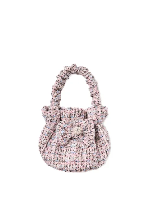 Self-Portrait Kids tweed bow bag