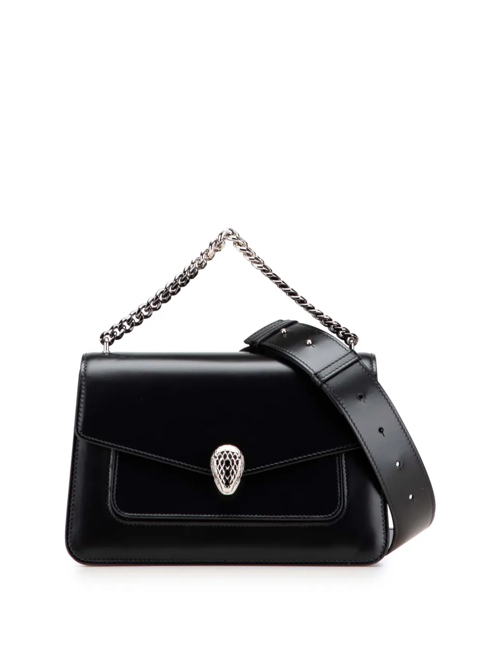 Bvlgari Pre-Owned 2011-2025 スモール カーフスキン セルペンティ フォーエバー マキシ チェーン Bvlgari Pre-Owned 2011-2025 スモール カーフスキン セルペンティ フォーエバー マキシ チェーン