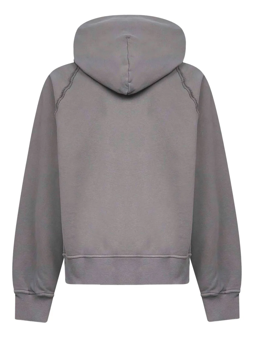 Stone Island raglan-sleeve logo-patch hoodie Grijs