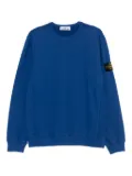 Stone Island 6100028 logo-patch crew-neck sweatshirt - Blue