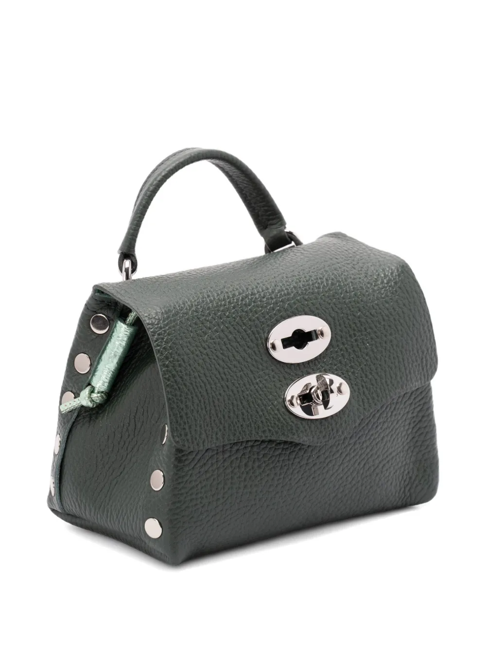 Zanellato Postina leather shoulder bag Groen