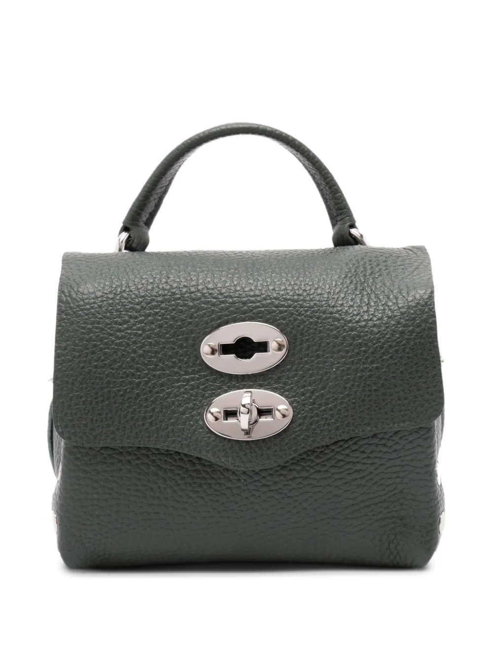 Zanellato Postina leather shoulder bag Groen
