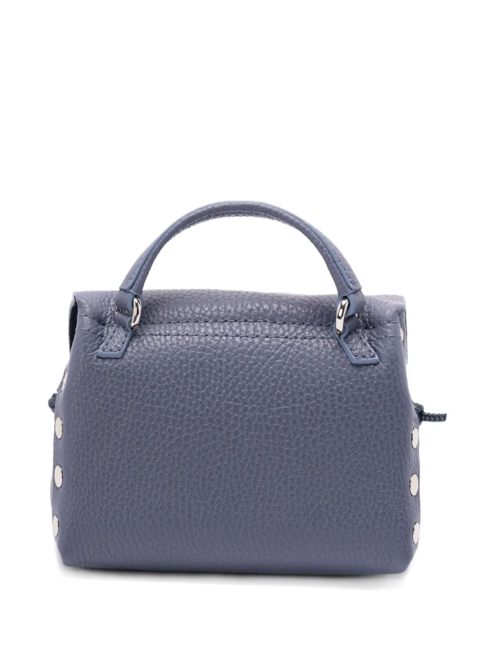 Zanellato studded leather shoulder bag Blauw
