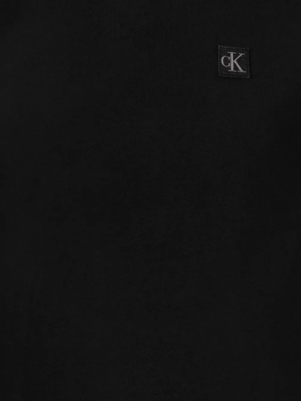 Calvin Klein Kids Katoenen T-shirt met logopatch Zwart
