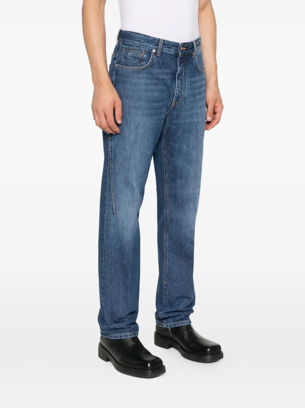 Givenchy Jeans met geborduurd logo Blauw