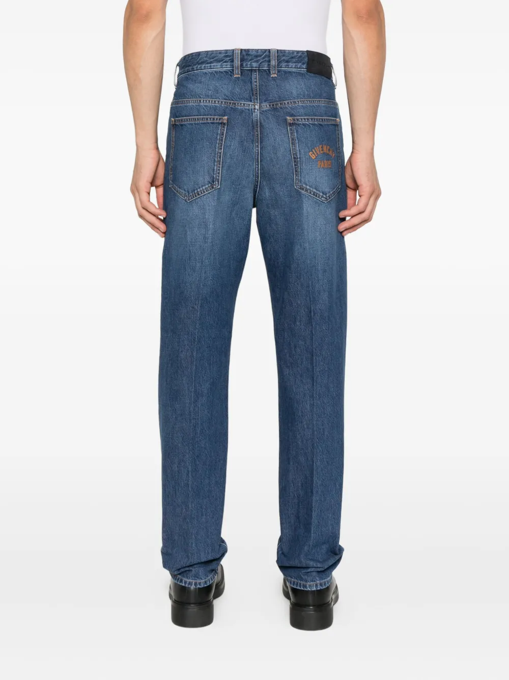 Givenchy Jeans met geborduurd logo Blauw