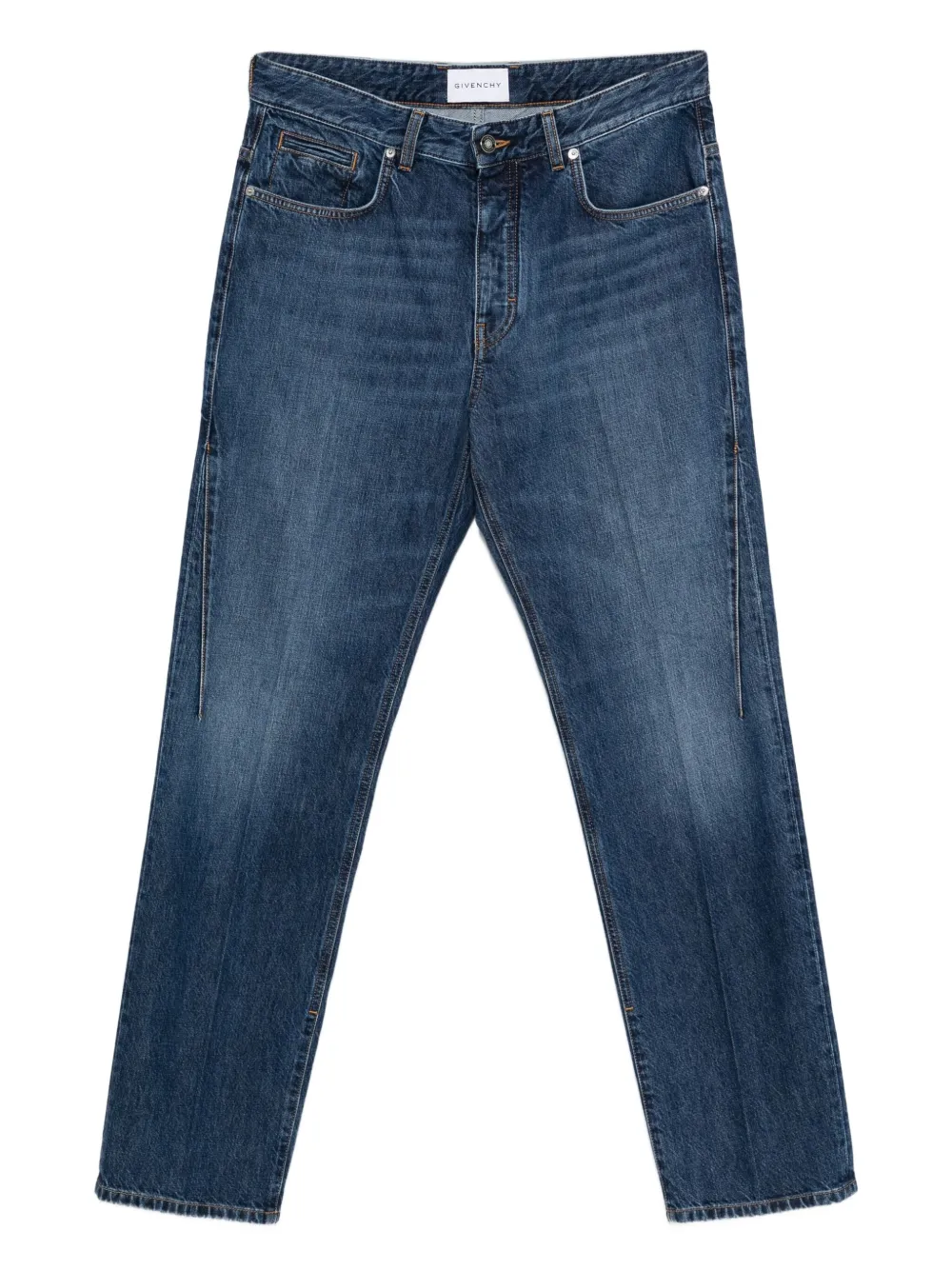 Givenchy logo-embroidered jeans Blauw