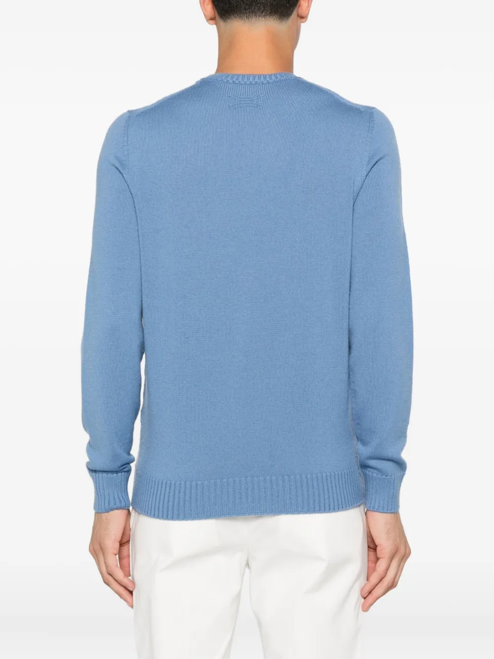 Drumohr Trui met ronde hals Blauw