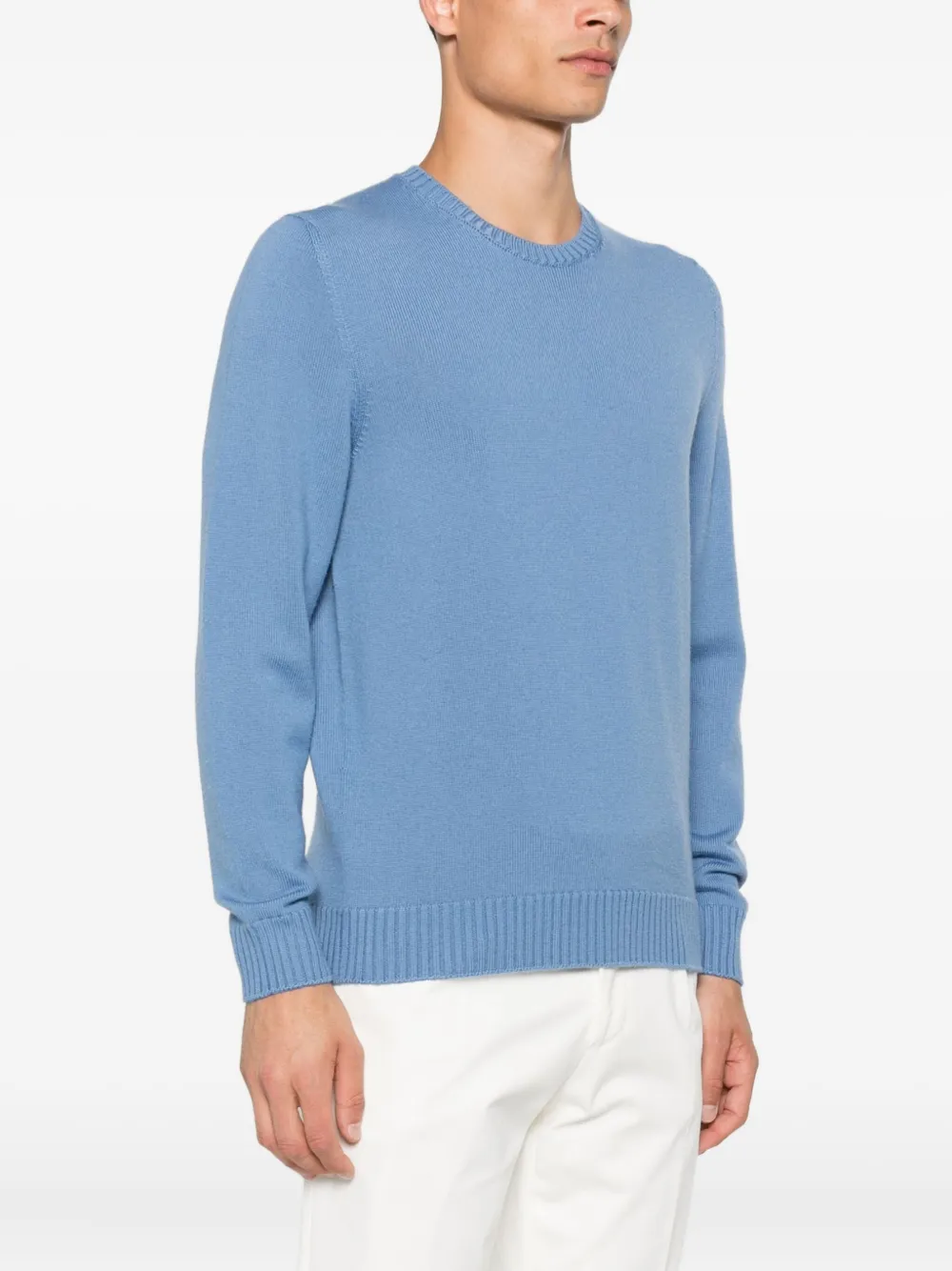 Drumohr Trui met ronde hals Blauw