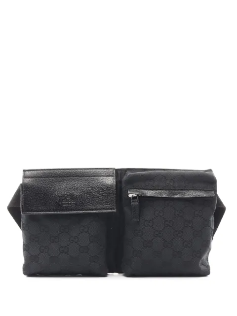 Gucci Pre-Owned 2000-2015 GG Canvas Double Pocket belt bag