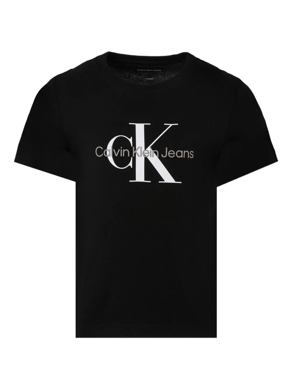 Calvin Klein Kids monogram cotton T-shirt - ブラック Calvin Klein Kids monogram cotton T-shirt - ブラック