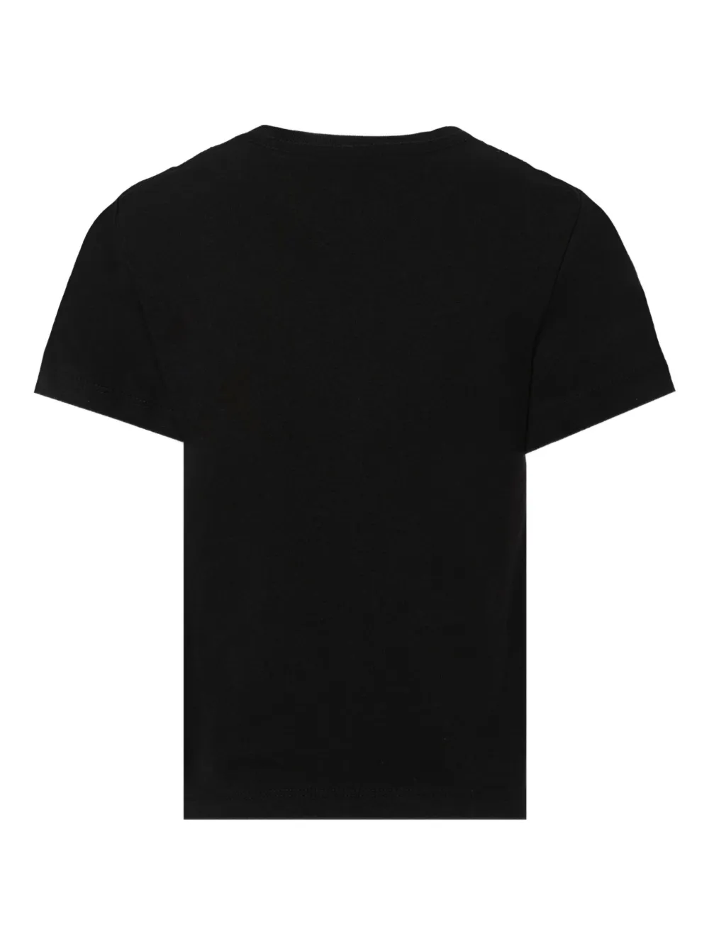 Calvin Klein Kids monogram cotton T-shirt Zwart