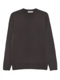 Canali crew-neck wool sweater - Brown