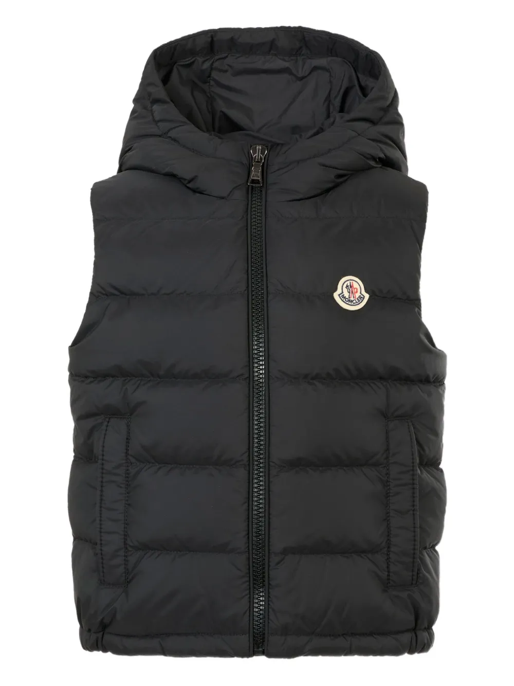Moncler Enfant hooded quilted gilet Zwart