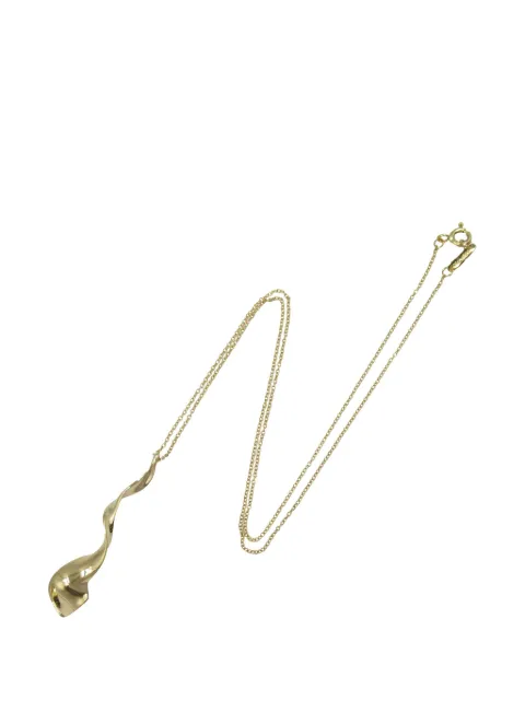 Tiffany & Co. Pre-Owned 2006-2010 18Kイエローゴールド フランク ゲーリー オーキッド ドロップ ネックレス
