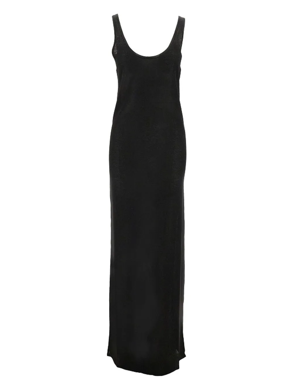 Saint Laurent Scoop-neck Maxi Dress In Black
