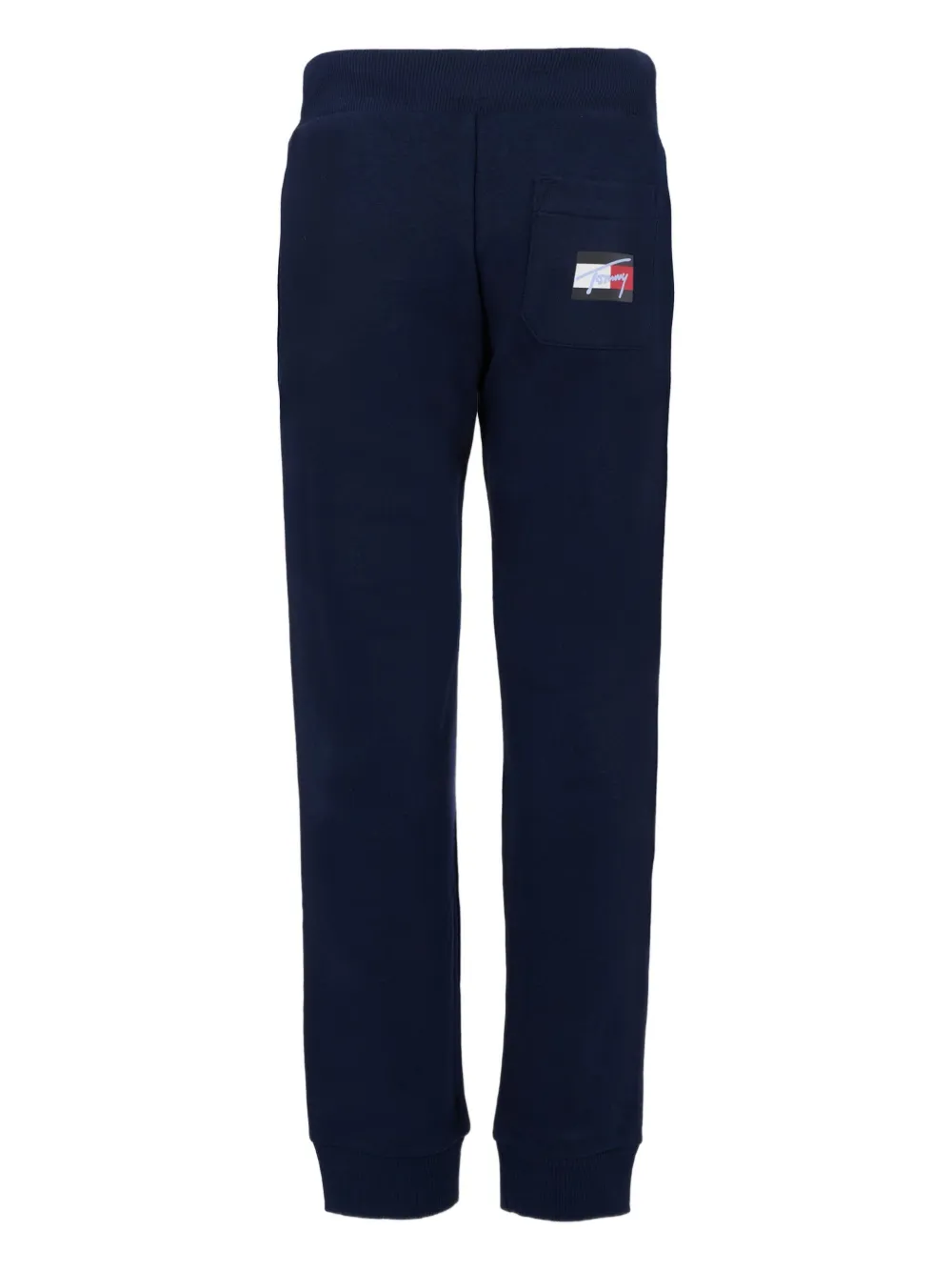 Tommy Hilfiger Junior drawstring-waist cotton sweatpants Blauw