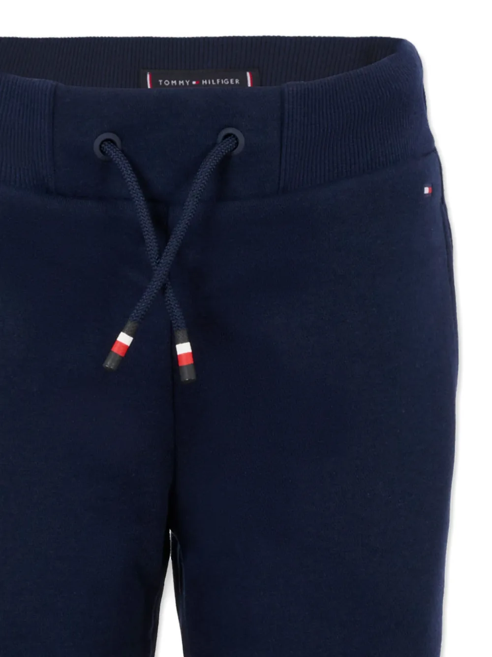 Tommy Hilfiger Junior drawstring-waist cotton sweatpants Blauw