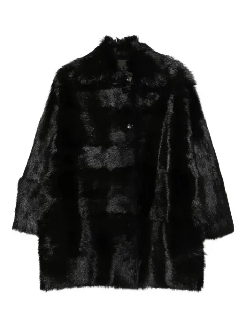 Alberta Ferretti high-neck buttoned coat