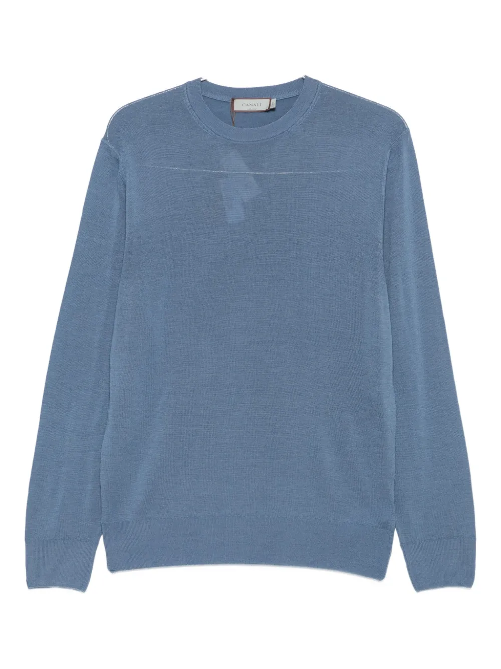 Canali crew-neck wool sweater - Blu