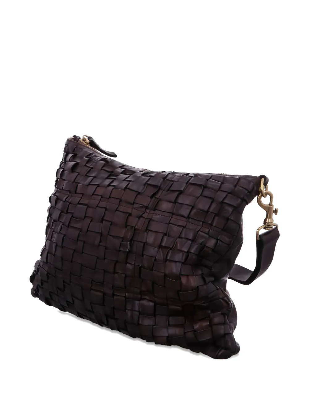 Campomaggi zip-fastening leather shoulder bag - Bruin