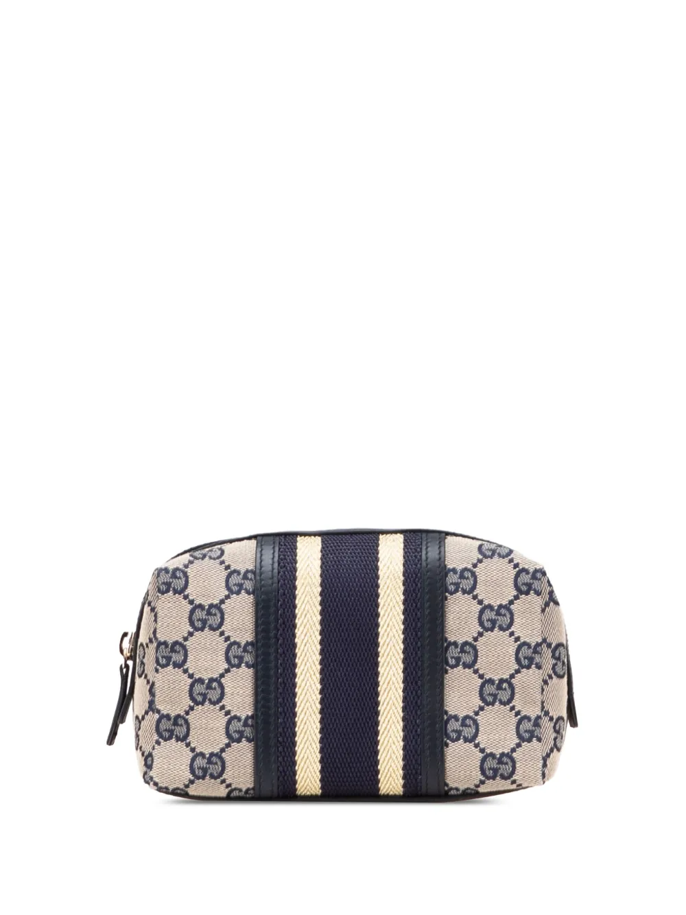 Gucci Pre-Owned 2000-2015 GGキャンバス ウェブ ポーチ - ブラウン Gucci Pre-Owned 2000-2015 GGキャンバス ウェブ ポーチ - ブラウン
