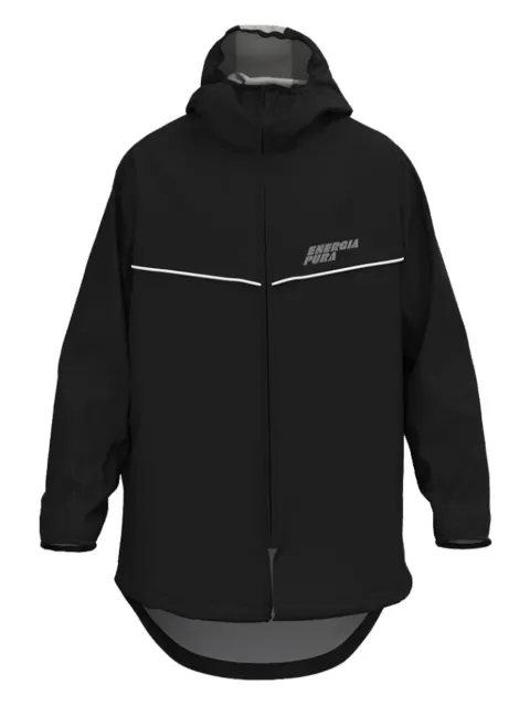 ENERGIA PURA hooded panelled jacket