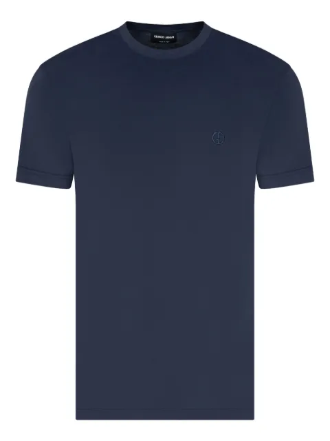 Giorgio Armani embroidered-logo cotton T-shirt