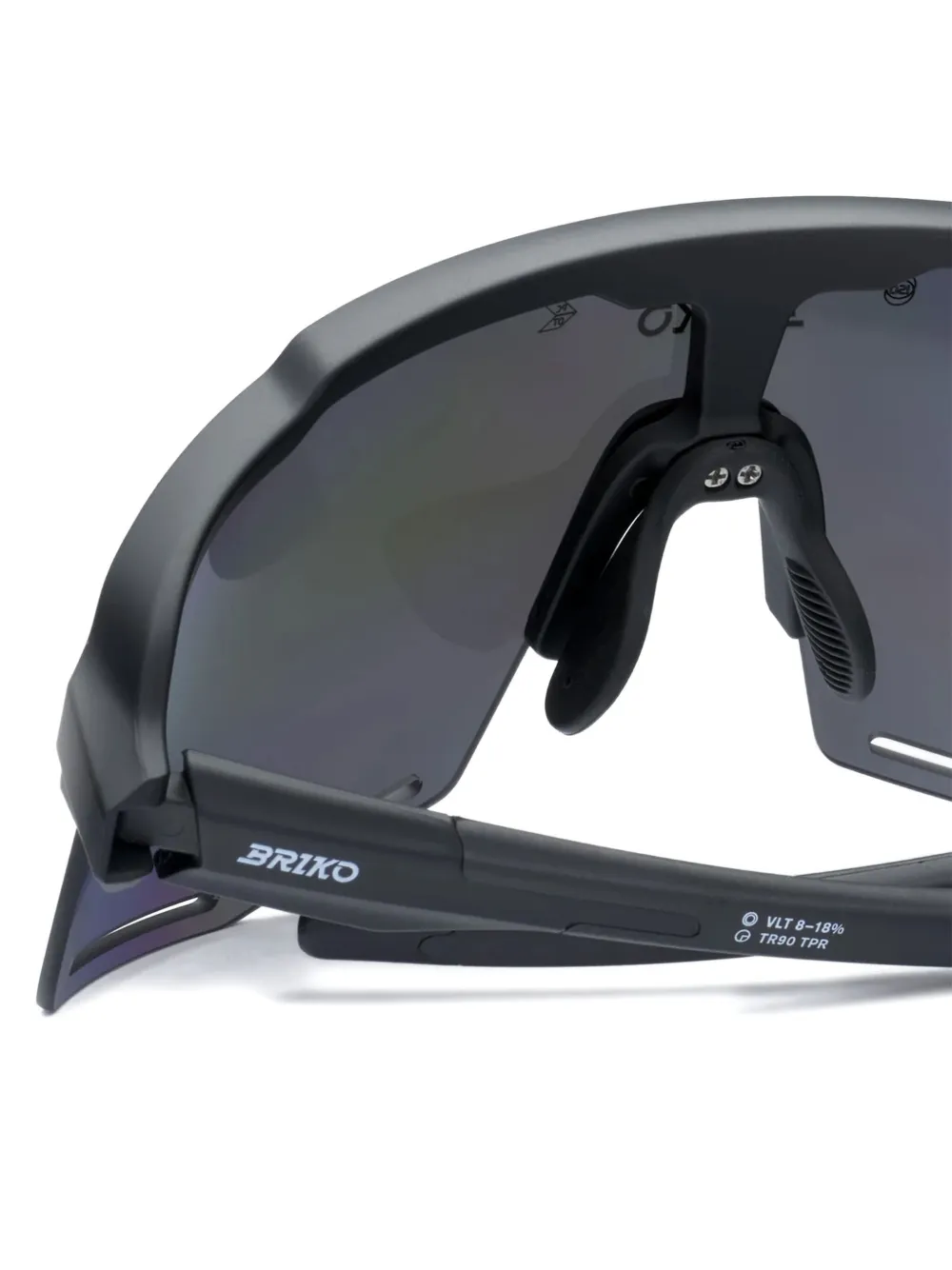 BRIKO Sharp Lite zonnebril met shield montuur Zwart