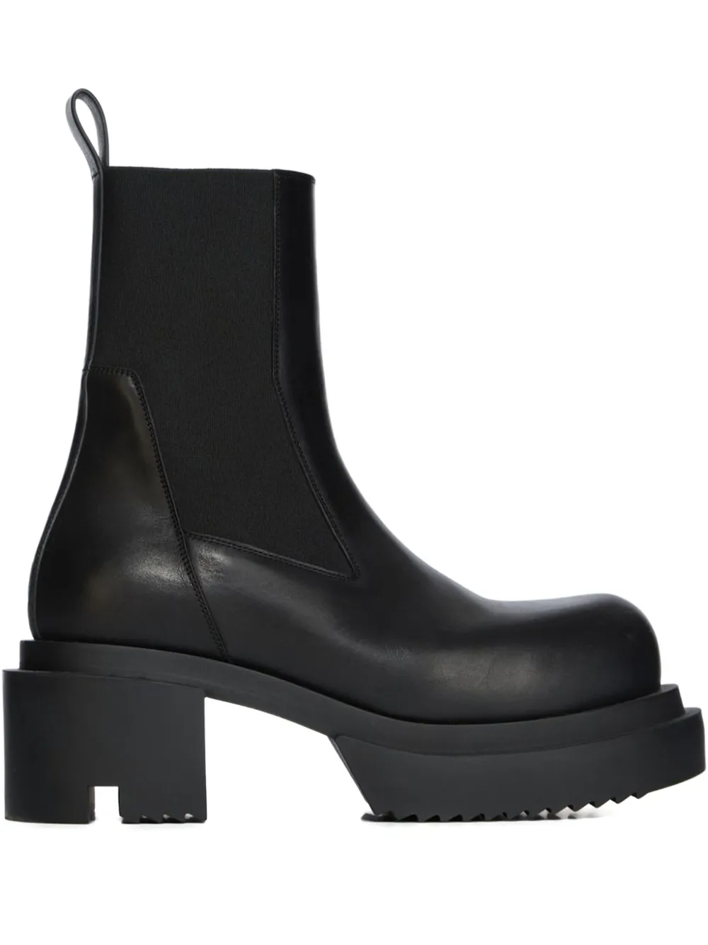 Rick Owens 75mm Beatle Bogun platform chelsea boots Black
