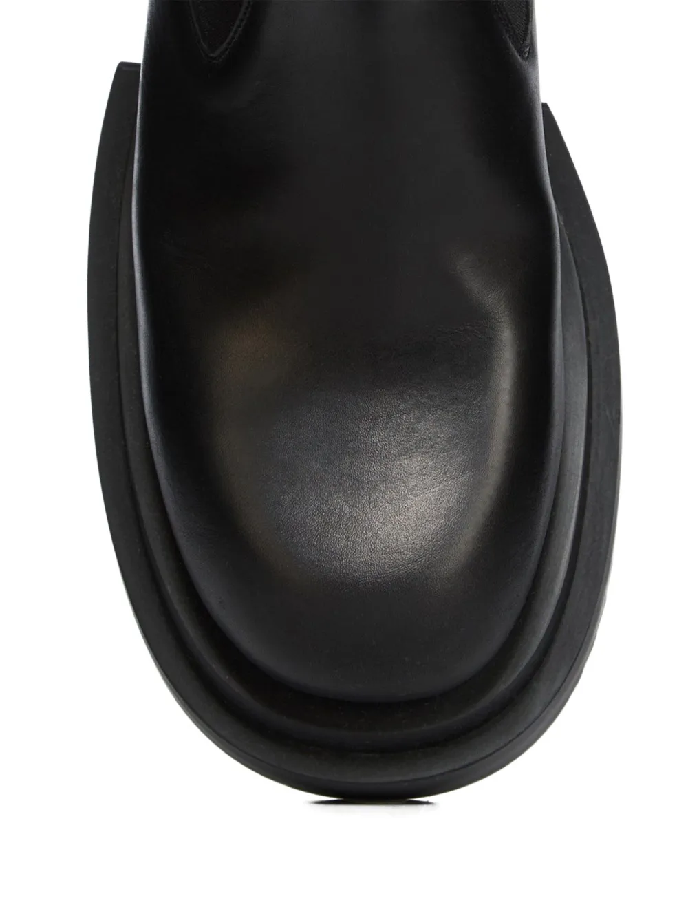 Rick Owens 75mm Beatle Bogun platform chelsea boots Black