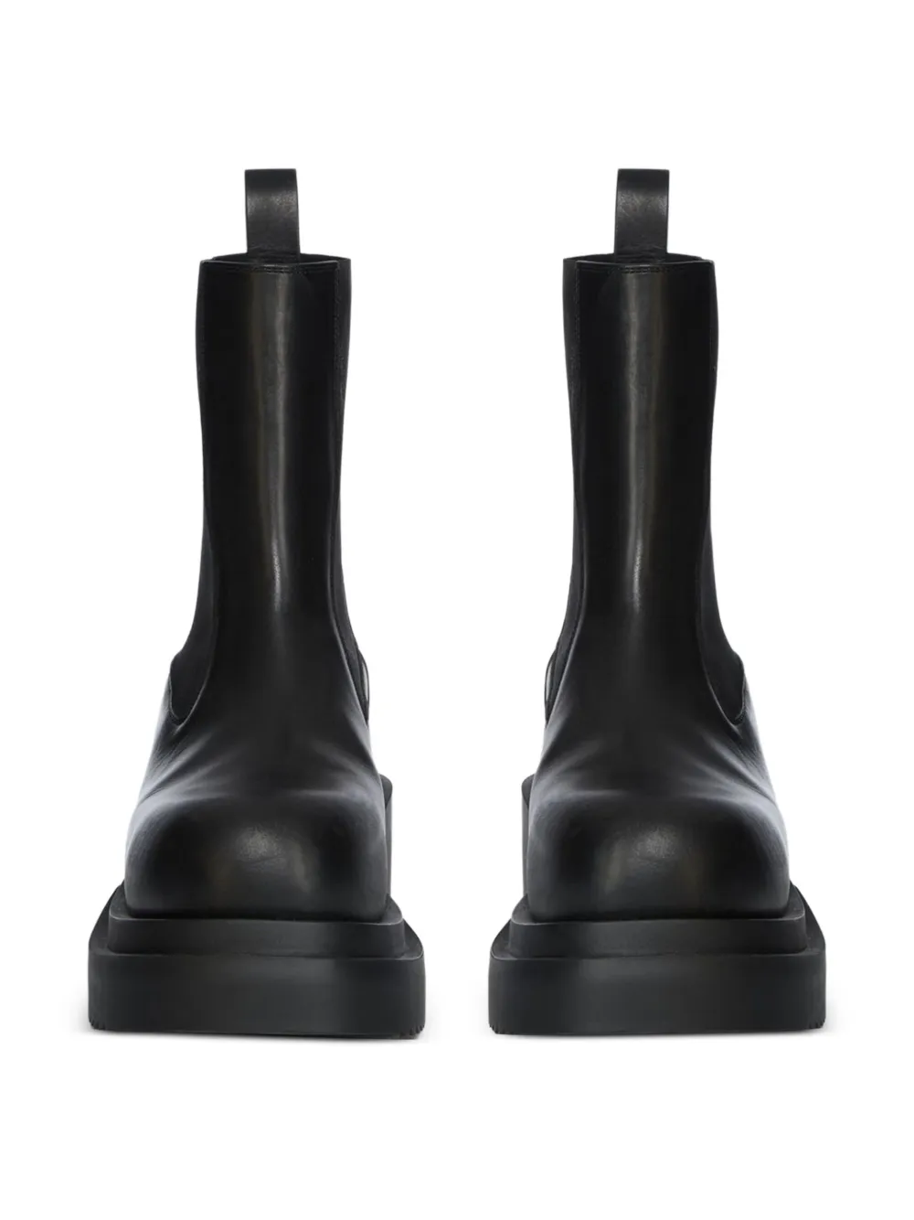 Rick Owens 75mm Beatle Bogun platform chelsea boots Black