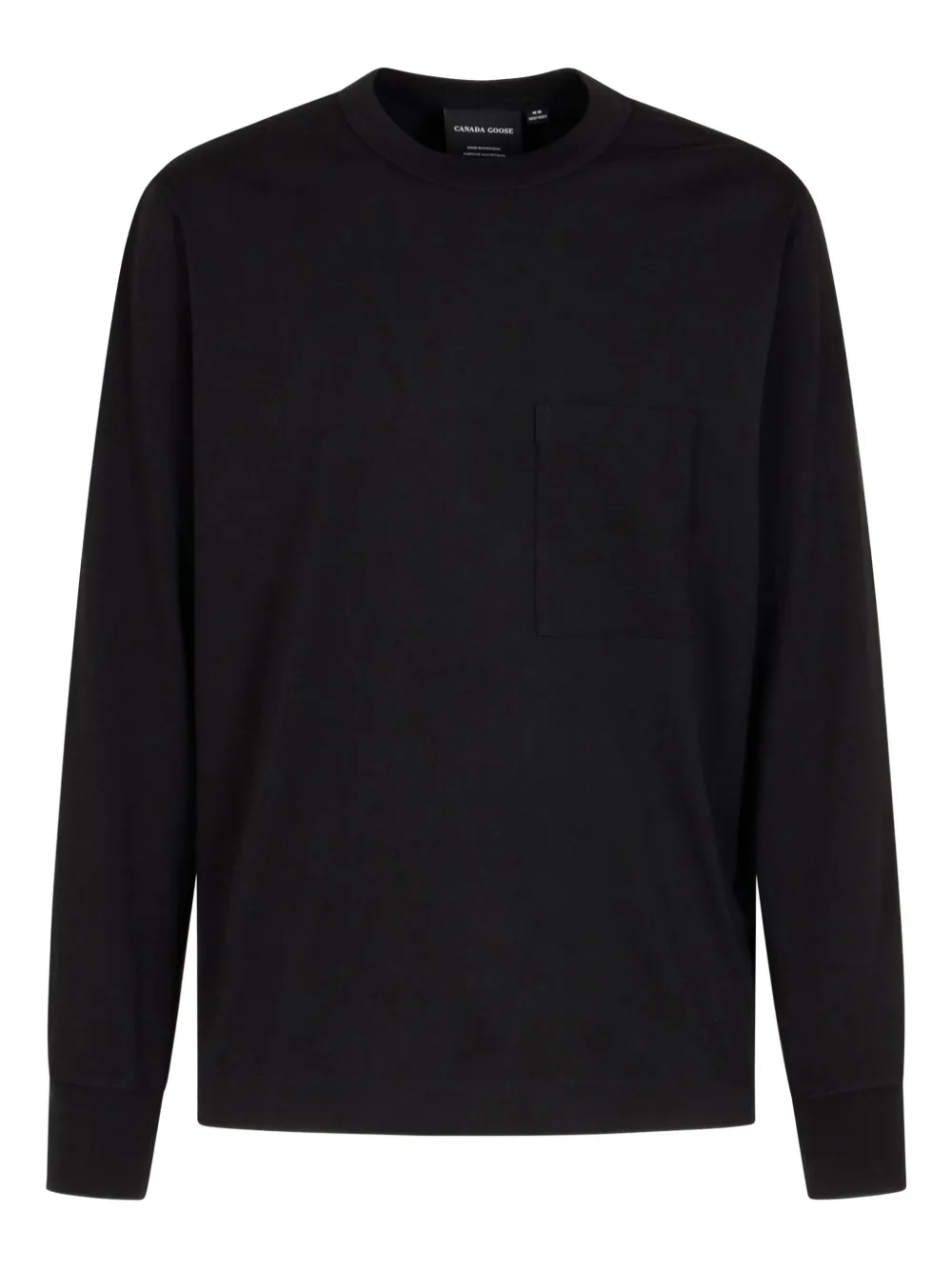 Canada Goose patch-pocket long-sleeve T-shirt Zwart