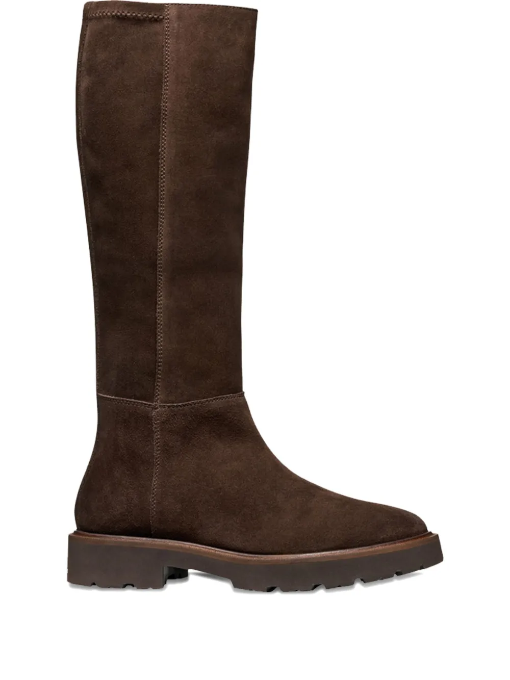 Geox Norize suede knee-high boots Brown