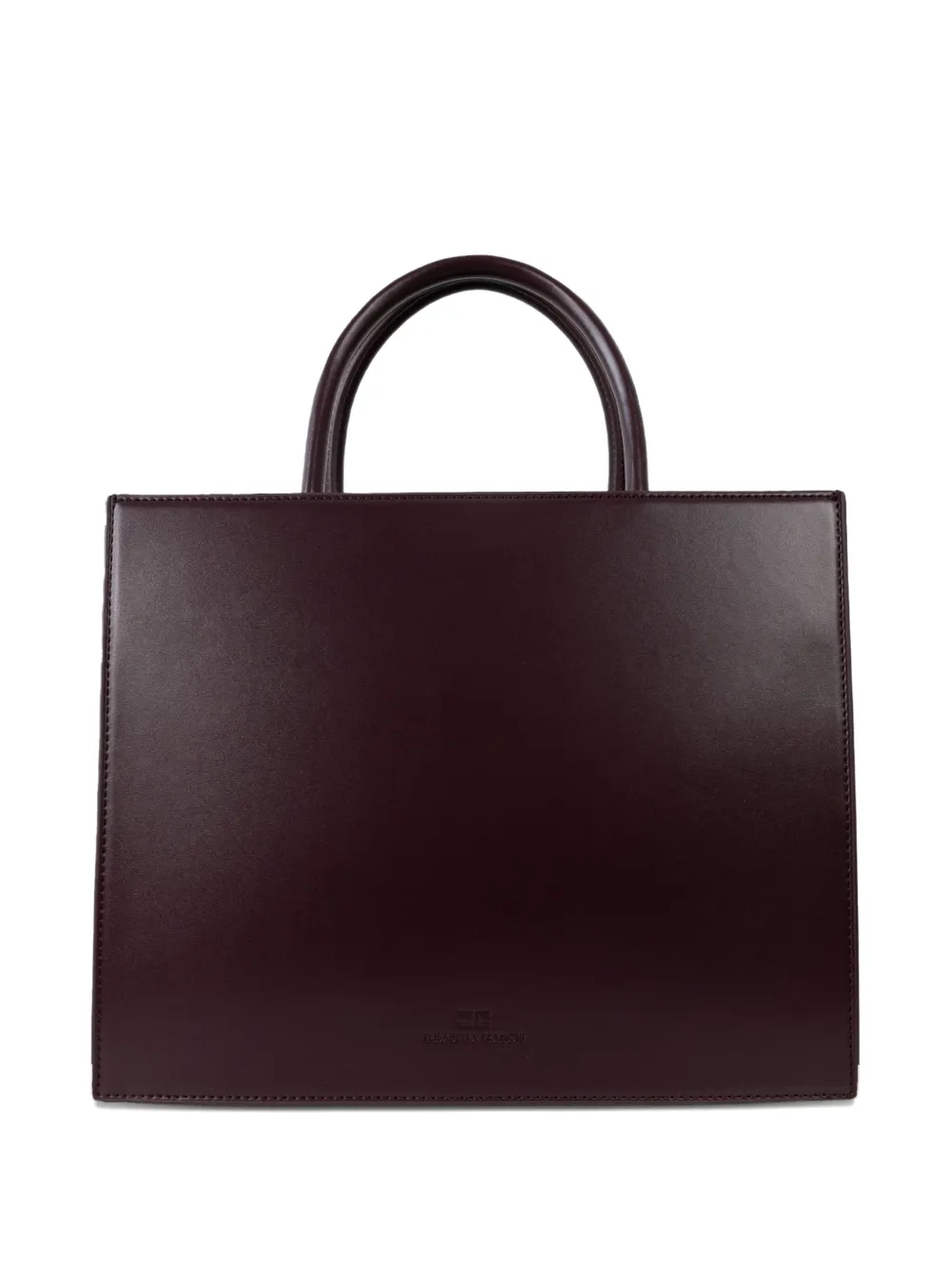Elisabetta Franchi logo-plaque tote bag Bruin