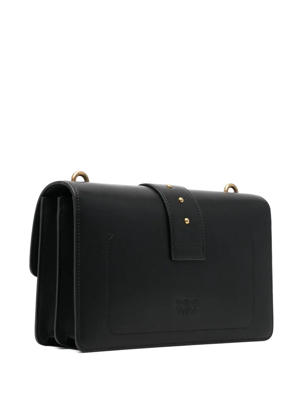 PINKO Love Birds flap cross body bag Zwart
