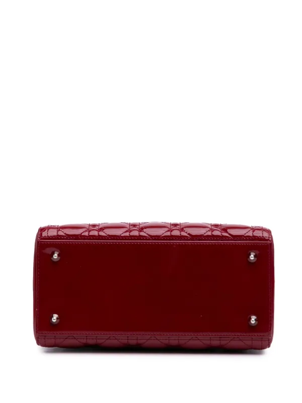 Christian Dior Pre-Owned 2015 ミディアム パテント カナージュ