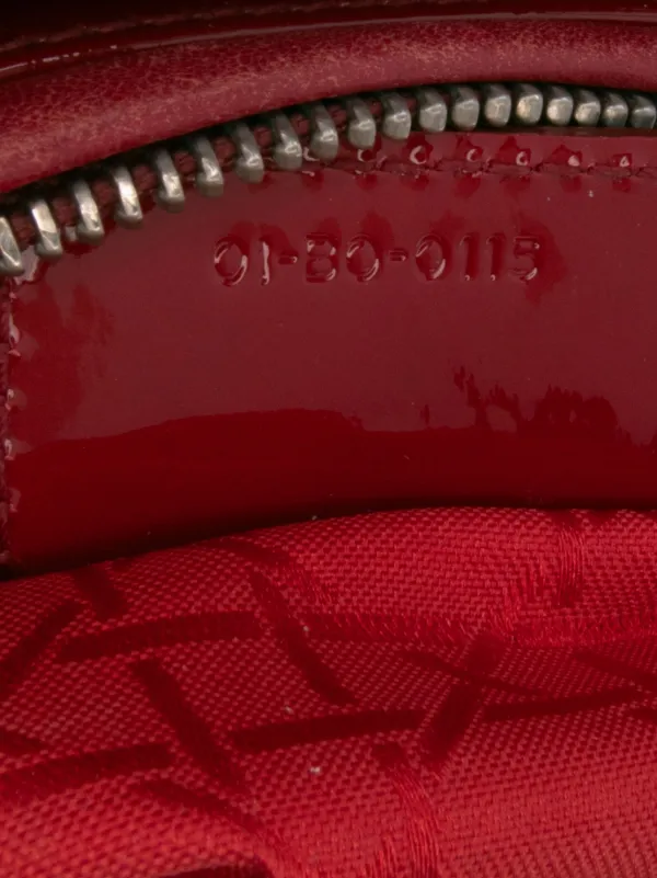 Christian Dior Pre-Owned 2015 ミディアム パテント カナージュ