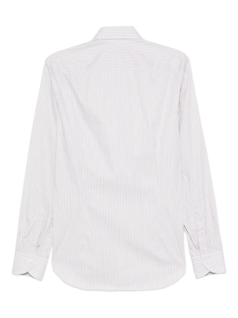 Canali striped cotton shirt - Beige