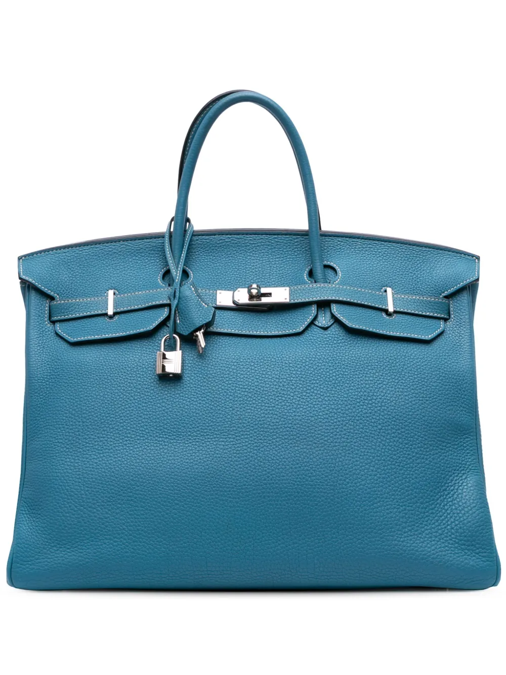 Hermès Pre-Owned 2010 トゴ バーキン ルトゥルネ 40 ハンドバッグ - ブルー Hermès Pre-Owned 2010 トゴ バーキン ルトゥルネ 40 ハンドバッグ - ブルー